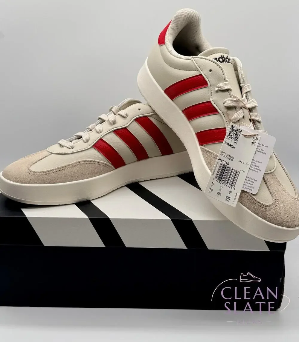 Adidas Barreda Alumina Better Scarlet Beige Men's 11.5